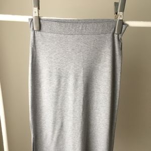 Long Cotton Maternity Skirt